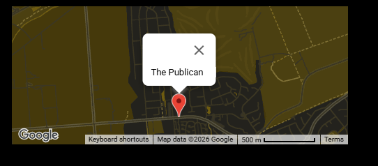 Map showing The Publican location in Prestons